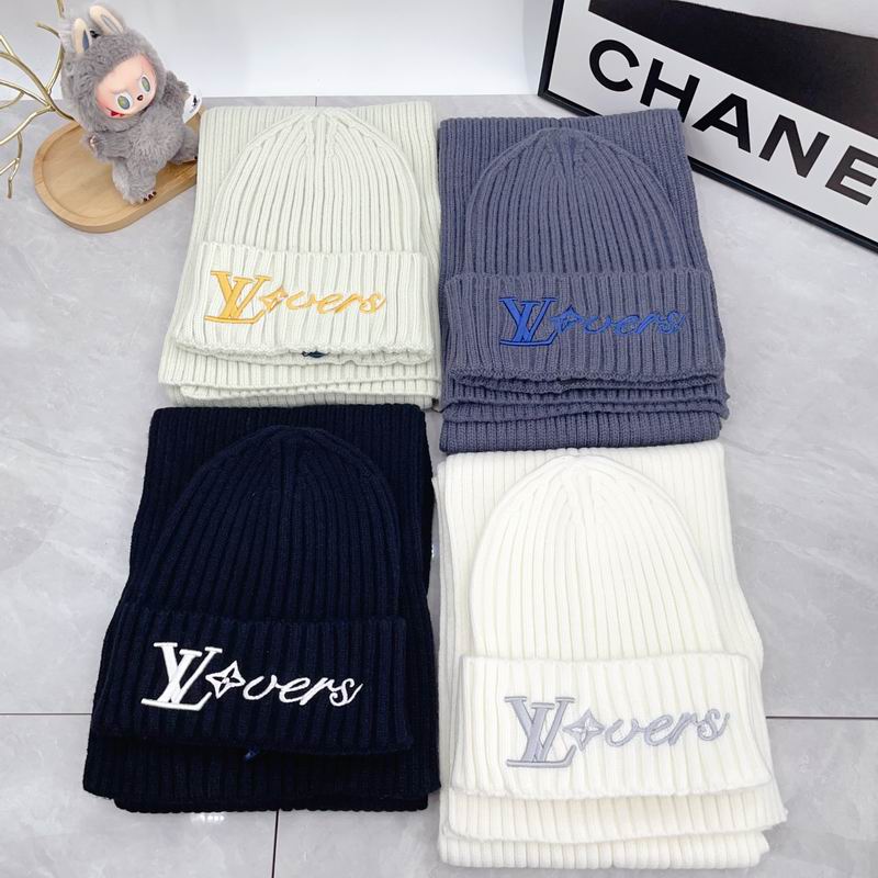 LV scarf hat dx05
